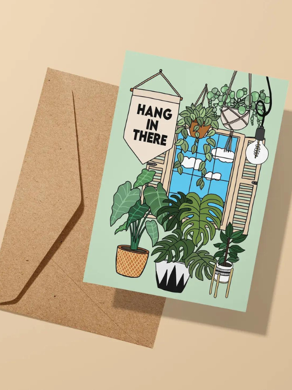 hang in there greeting card