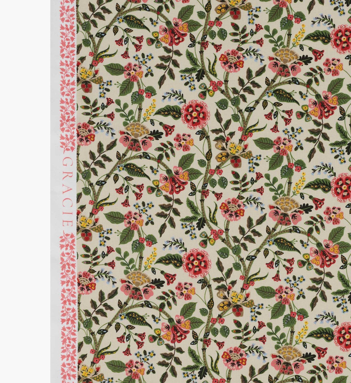 Gracie Cotton Fabric - Linen