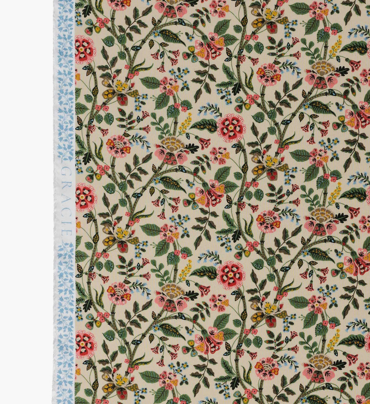 Gracie Rayon Fabric - Linen