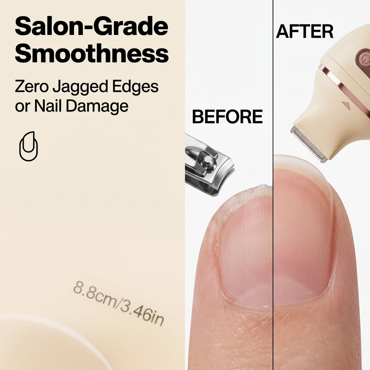 ✂️ LIMITED-TIME 50% OFF! 💅 2-in-1 Smart Electric Nail Clipper & Polisher 🌟