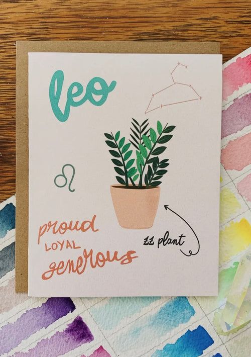 zodiac birthday card