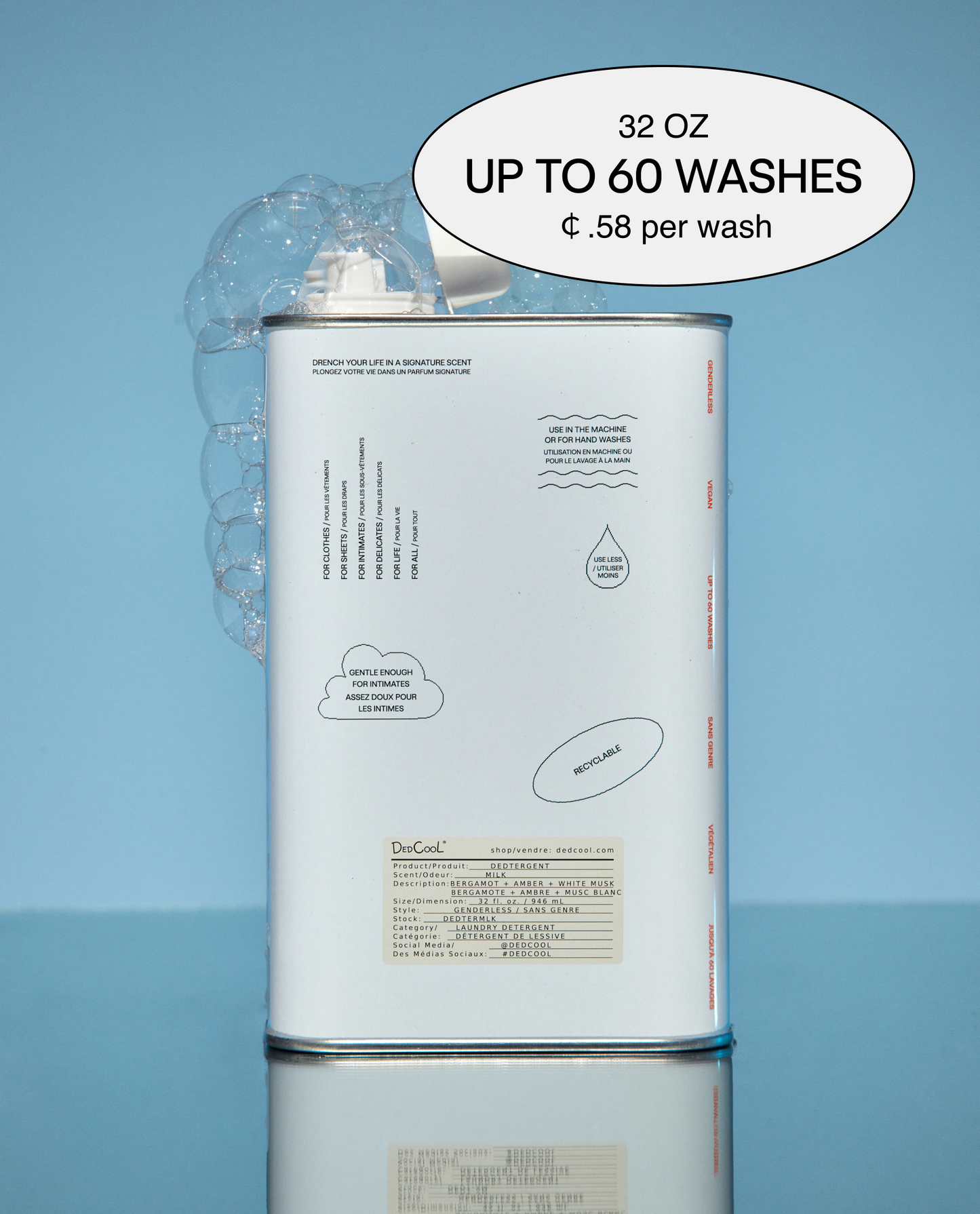 xtra milk detergent - 32oz