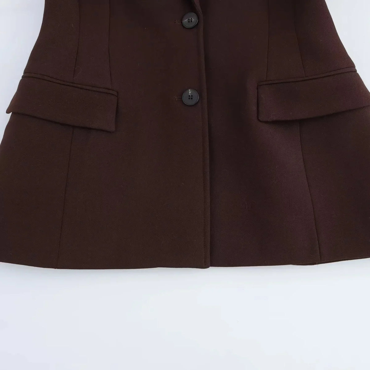KONDALA Chic Casual Solid Women Suit Pockets Button Blazer Straight Loose Pants Zipper Skirt New Fashion 2025 Autumn Winter Sets