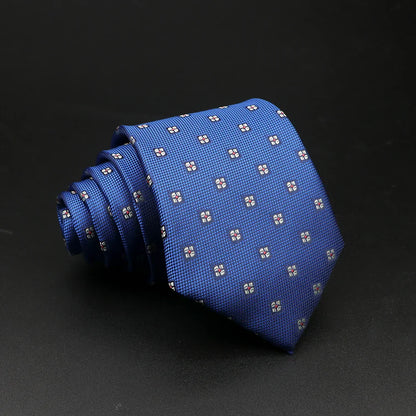 New Style Fashion Jacquard Floral Paisley Necktie Polyester Male Narrow Red Blue Tie Suit Shirt Gift For Men Accessory Gravatas
