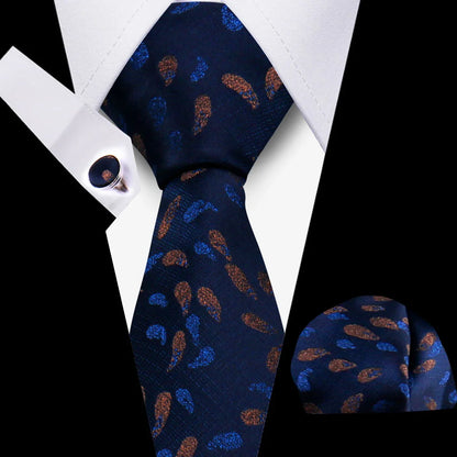 Tie For Men Classic Plaid Handkerchiefs Red Necktie Cufflinks For Men Blouse Business Wedding Accessories Women Collar Man Gift