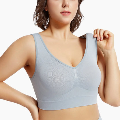 S-5XL Seamless Bras For Women Push Up Hollow Breathable Sports Bra Female Unwired No Pads Crop Top Girls Sexy Lingerie Brassiere