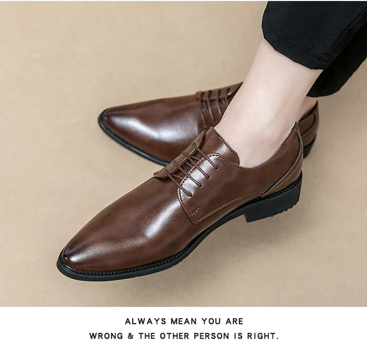 Men's Dress Shoes Party Formal Oxford Leather Shoes Men Classic Casual Business Leather Shoes Man Wedding Social Leather Shoes