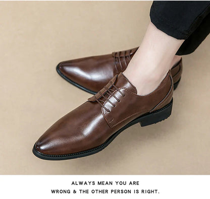Men's Dress Shoes Party Formal Oxford Leather Shoes Men Classic Casual Business Leather Shoes Man Wedding Social Leather Shoes