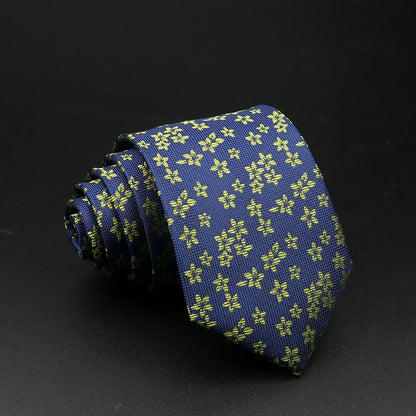 New Style Fashion Jacquard Floral Paisley Necktie Polyester Male Narrow Red Blue Tie Suit Shirt Gift For Men Accessory Gravatas