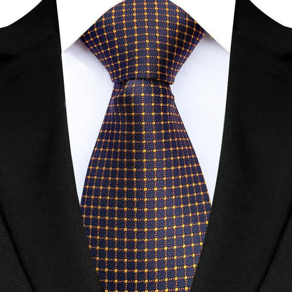 Luxury 8CM Mens Ties Polka Dot Necktie Formal Classic Business Necktie Jacquard Woven Neck ties For Men Groom Wedding Party