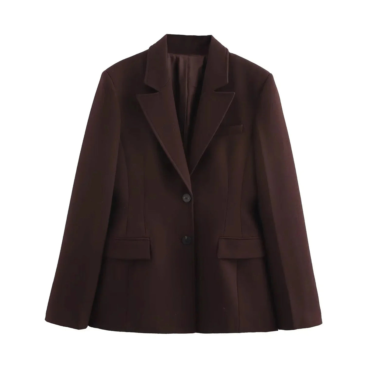 KONDALA Chic Casual Solid Women Suit Pockets Button Blazer Straight Loose Pants Zipper Skirt New Fashion 2025 Autumn Winter Sets