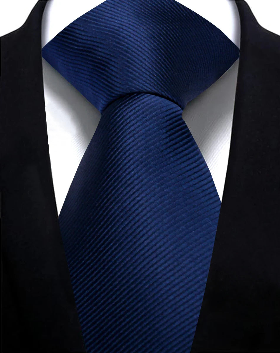 Solid Tie 7.5cm Necktie For Men Fashion Wedding Ties Slim Blue Gray Classic Neckties Men Business Jacquard Woven Classic Gravats