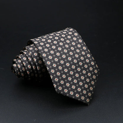 New Style Fashion Jacquard Floral Paisley Necktie Polyester Male Narrow Red Blue Tie Suit Shirt Gift For Men Accessory Gravatas