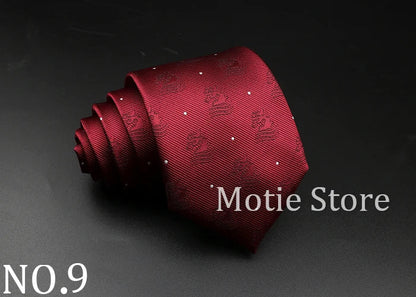 New Style Fashion Jacquard Floral Paisley Necktie Polyester Male Narrow Red Blue Tie Suit Shirt Gift For Men Accessory Gravatas