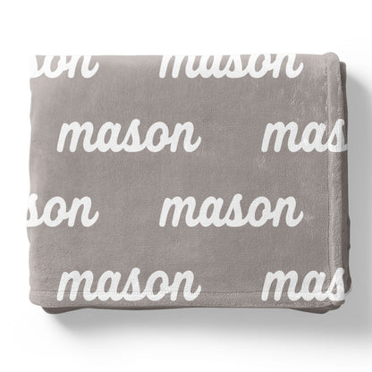 Pastel Neutrals Personalized Color Blanket
