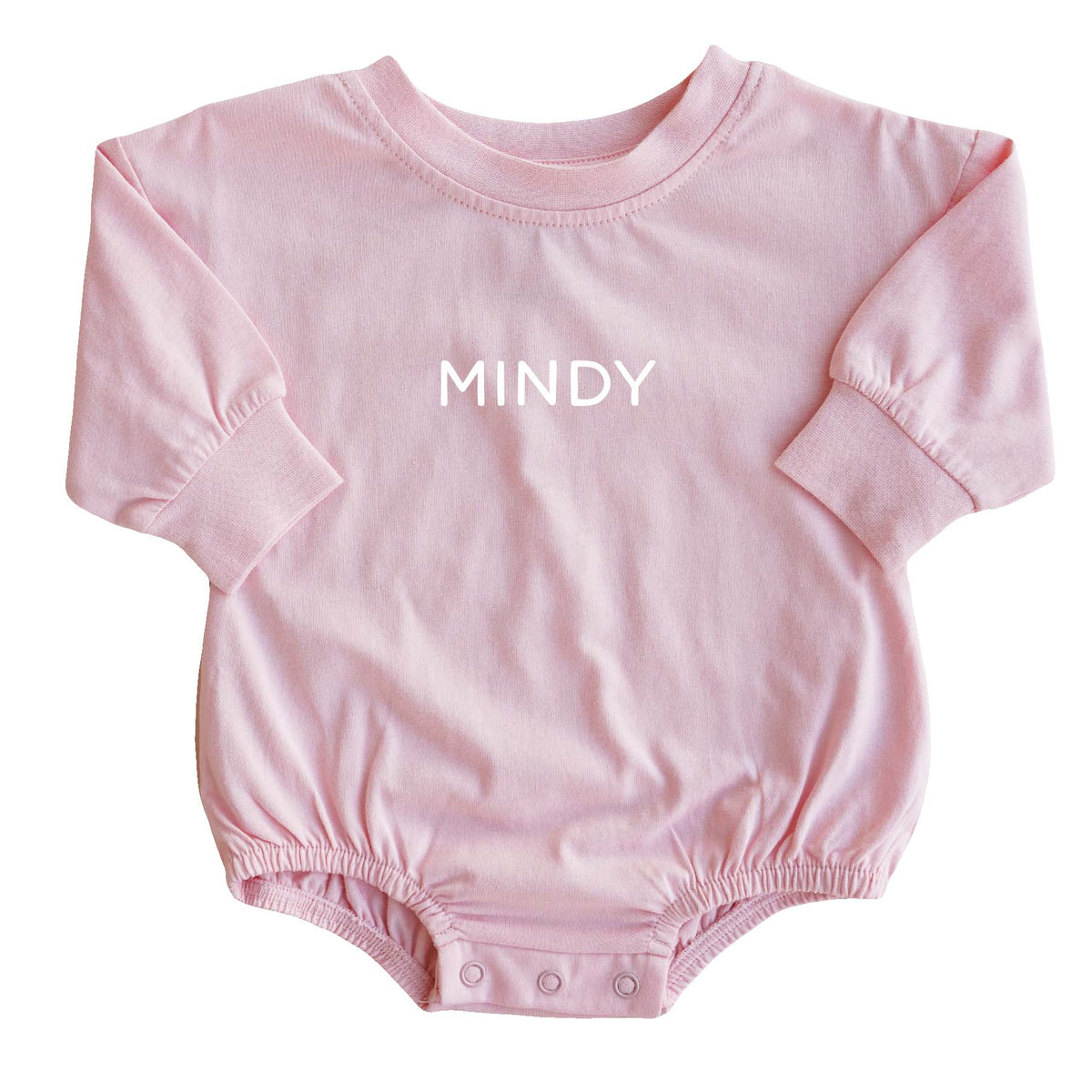 Personalized Long Sleeve Bubble Romper | Spring
